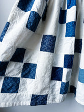 Load image into Gallery viewer, One-of-a-Kind: Indigo Nine Patch Turnaround Dress (S)