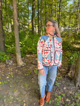 Load image into Gallery viewer, One-of-a-Kind: Ocean Waves Flora Jacket (M)