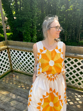Load image into Gallery viewer, One-of-a-Kind: Sunburst Quilt Top Turnaround Tank (S)