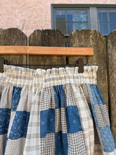 Load image into Gallery viewer, One-of-a-Kind: Nine Patch Quilt Top Skirt (L)