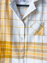 Load image into Gallery viewer, One-of-a-Kind: Vintage Woven Cotton Tablecloth Shaftsbury Shirt (M)