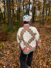 Load image into Gallery viewer, One-of-a-Kind: Irish Chain Flora Jacket (L)