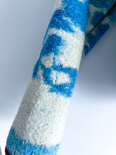 Load image into Gallery viewer, One-of-a-Kind: Blue Floral Wool Blanket Flora Jacket (S)