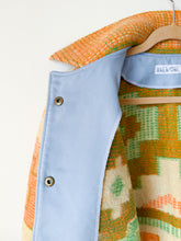 Load image into Gallery viewer, One-of-a-Kind: Geometric Floral Wool Blanket Chore Coat (M)