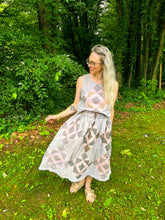 Load image into Gallery viewer, One-of-a-Kind: Gem Block Quilt Top Turnaround Tank (S)