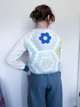 Load image into Gallery viewer, One-of-a-Kind: Grandmother's Flower Garden Raglan Pullover (M)