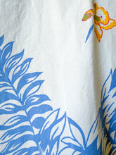 Load image into Gallery viewer, One-of-a-Kind: Vintage Fern and Pussy Willow Tablecloth Shaftsbury Shirt (M)