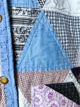 Load image into Gallery viewer, One-of-a-Kind: Triangle Block Cropped Chore Coat (L)