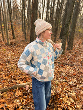 Load image into Gallery viewer, One-of-a-Kind: Patchwork Blues Flora Jacket (S)