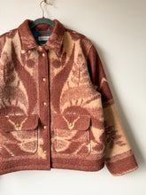 Load image into Gallery viewer, One-of-a-Kind: Chocolate Floral Blanket Field Jacket (L)