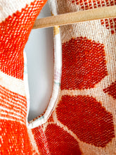 Load image into Gallery viewer, One-of-a-Kind: Tangerine Floral Wool Blanket Vest (XS-M)