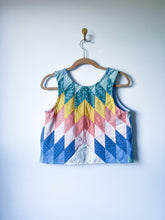 Load image into Gallery viewer, One-of-a-Kind: Lone Star Quilt Top Turnaround Tank (S)