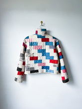 Load image into Gallery viewer, One-of-a-Kind: Brick Block Cropped Chore Coat (XS/S)