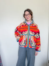 Load image into Gallery viewer, One-of-a-Kind: Deadstock Southwestern Blanket Hooded Flora Jacket (M)