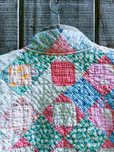 Load image into Gallery viewer, One-of-a-Kind: Economy Nine Patch Flora Jacket (S)