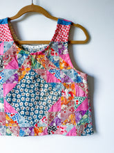Load image into Gallery viewer, One-of-a-Kind: Ocean Waves Quilt Top Turnaround Tank (S)