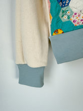 Load image into Gallery viewer, One-of-a-Kind: Grandmother's Flower Garden French Terry Pullover (M)