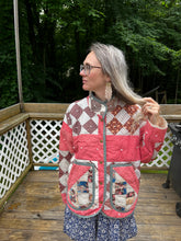 Load image into Gallery viewer, One-of-a-Kind: Diamonds in a Square Flora Jacket (L)
