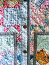 Load image into Gallery viewer, One-of-a-Kind: Economy Nine Patch Flora Jacket (S)