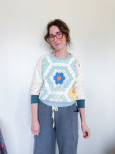 Load image into Gallery viewer, One-of-a-Kind: Grandmother's Flower Garden Raglan Pullover (M)