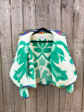 Load image into Gallery viewer, One-of-a-Kind: Green Ukrainian Blanket Flora Jacket (M)