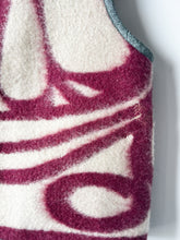 Load image into Gallery viewer, One-of-a-Kind: Ukrainian Vintage Raspberry Blanket Snap Front Vest (M)