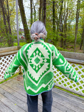 Load image into Gallery viewer, One-of-a-Kind: Geometric Ukrainian Blanket Flora Jacket (L)