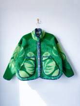 Load image into Gallery viewer, One-of-a-Kind: Jungle Leaves Ukrainian Blanket Flora Jacket (M)