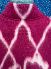 Load image into Gallery viewer, One-of-a-Kind: Fucshia Floral Vintage Blanket Vest (XS-M)