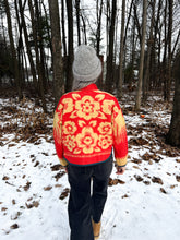 Load image into Gallery viewer, One-of-a-Kind: Hawaiian Floral Wool Blanket Flora Jacket (XS)