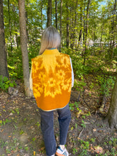 Load image into Gallery viewer, One-of-a-Kind: Goldenrod Floral Vintage Blanket Vest (L/XL)