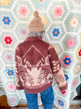 Load image into Gallery viewer, One-of-a-Kind: Chocolate Floral Blanket Field Jacket (L)