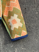 Load image into Gallery viewer, One-of-a-Kind: Geometric Floral Ukrainian Blanket Flora Jacket (S)