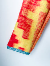 Load image into Gallery viewer, One-of-a-Kind: Geometric Ukrainian Blanket Hooded Flora Jacket (M)