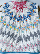 Load image into Gallery viewer, One-of-a-Kind: Floral Lone Star Quilt Vest (XS/S/M)