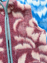 Load image into Gallery viewer, One-of-a-Kind: Burgundy Ukrainian Blanket Vest (S) #1