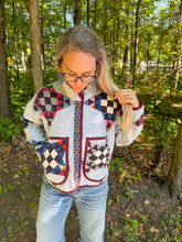 Load image into Gallery viewer, One-of-a-Kind: Pine Burr Nine Patch Flora Jacket (S)