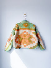 Load image into Gallery viewer, One-of-a-Kind: Geometric Floral Ukrainian Blanket Flora Jacket (S)