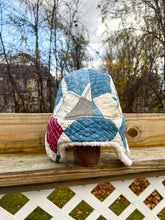 Load image into Gallery viewer, One-of-a-Kind: Patchwork Aviator Hat (Adult Large)