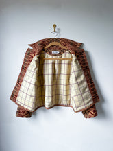 Load image into Gallery viewer, One-of-a-Kind: Overshot Coverlet Cropped Coat (XS/S)
