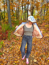 Load image into Gallery viewer, One-of-a-Kind: Orr Health Tan/Dusty Rose Wool Blanket Flora Jacket (M)