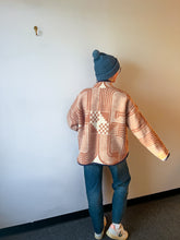 Load image into Gallery viewer, One-of-a-Kind: Vintage Mod Geometric Blanket Flora Jacket (L)