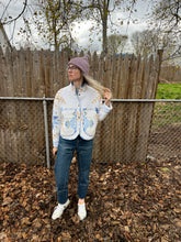 Load image into Gallery viewer, One-of-a-Kind: Cross-stitch Embroidery Flora Jacket (XS)