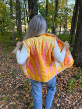 Load image into Gallery viewer, One-of-a-Kind: Sunburst Quilt Vest (L/XL)