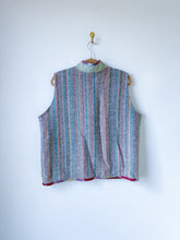 Load image into Gallery viewer, One-of-a-Kind: Colorblock Wool Blanket Vest (L/XL)