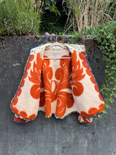 Load image into Gallery viewer, One-of-a-Kind: Roasted Pumpkin Ukrainian Blanket Flora Jacket (M)