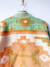 Load image into Gallery viewer, One-of-a-Kind: Geometric Floral Ukrainian Blanket Flora Jacket (S)