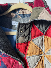 Load image into Gallery viewer, One-of-a-Kind: 19th Century Twinkling Star Lined Chore Coat (L)