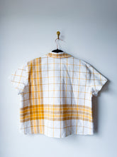 Load image into Gallery viewer, One-of-a-Kind: Vintage Woven Cotton Tablecloth Shaftsbury Shirt (M)