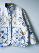 Load image into Gallery viewer, One-of-a-Kind: Cross-stitch Embroidery Flora Jacket (L)